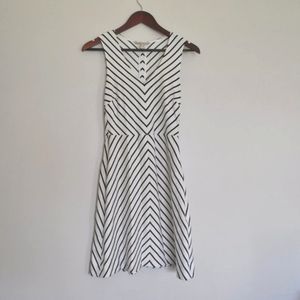 Banana Republic Striped Sleeveless A line Dress